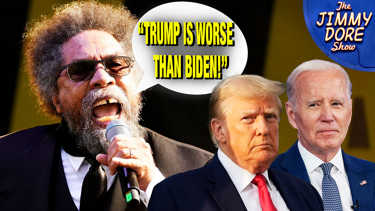 Cornel West Does 45 Minute Commercial FOR JOE BIDEN!