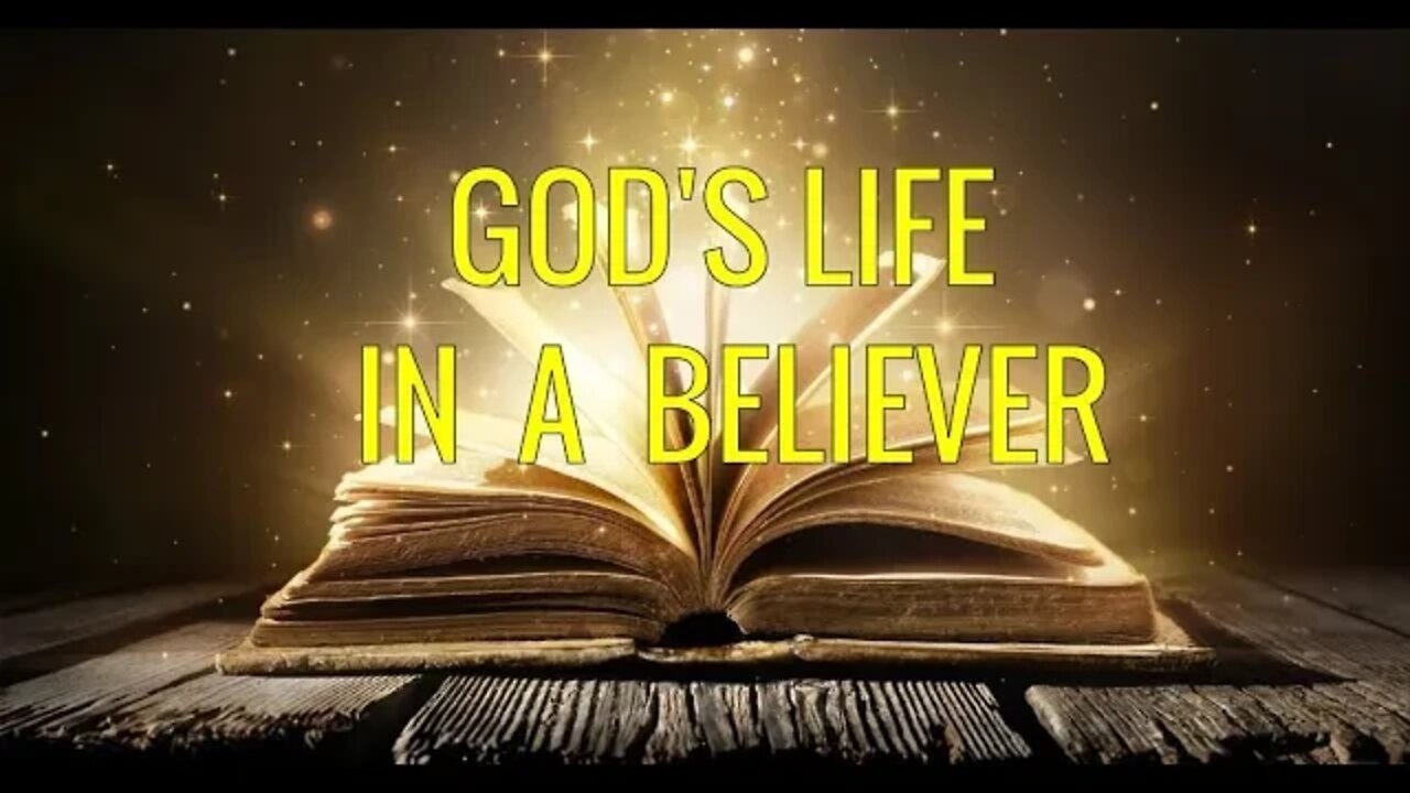 GOD'S LIFE IN A BELIEVER by Dr Michael H Yeager