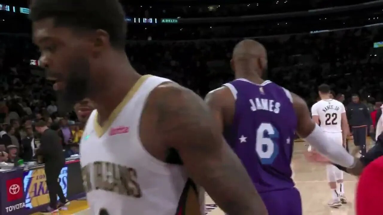 Lebron James Game Tying 3 fall short and Pelicans got the win.