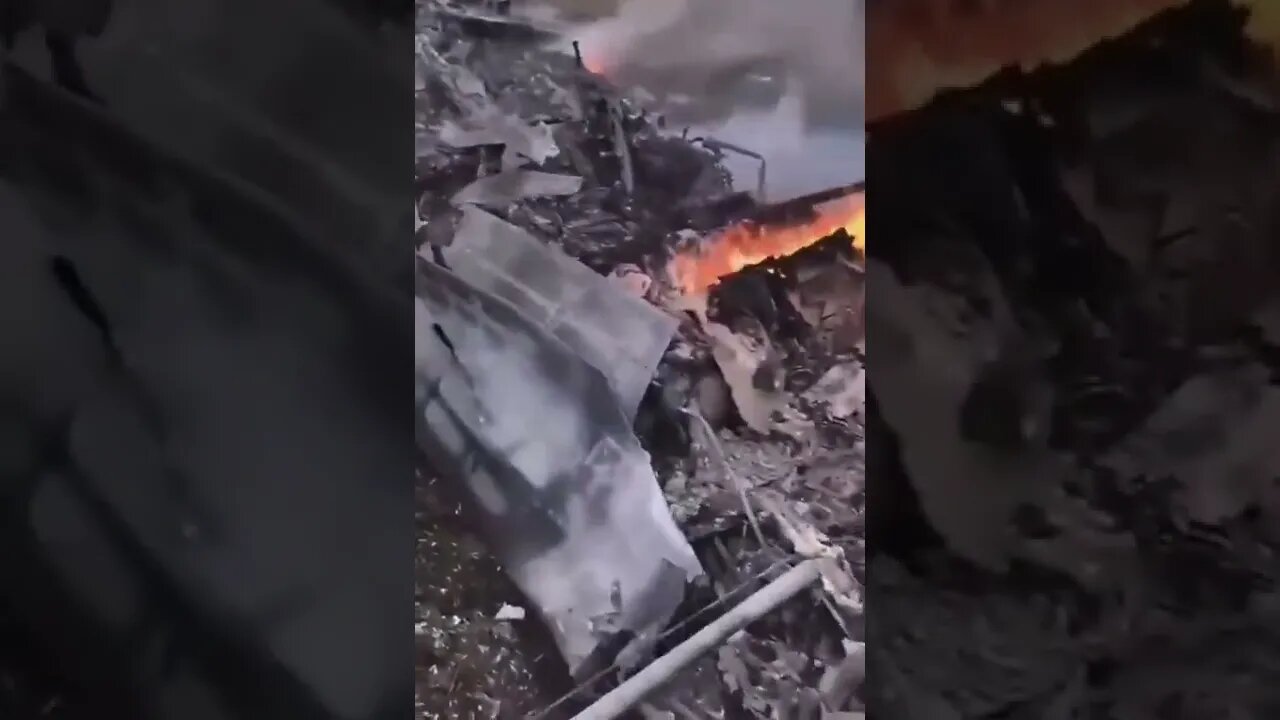 🇷🇺🇺🇦A Ukrainian Air Force Su-27 Fighter Jet Shot Down Near Nikolaevate - Date Unknown