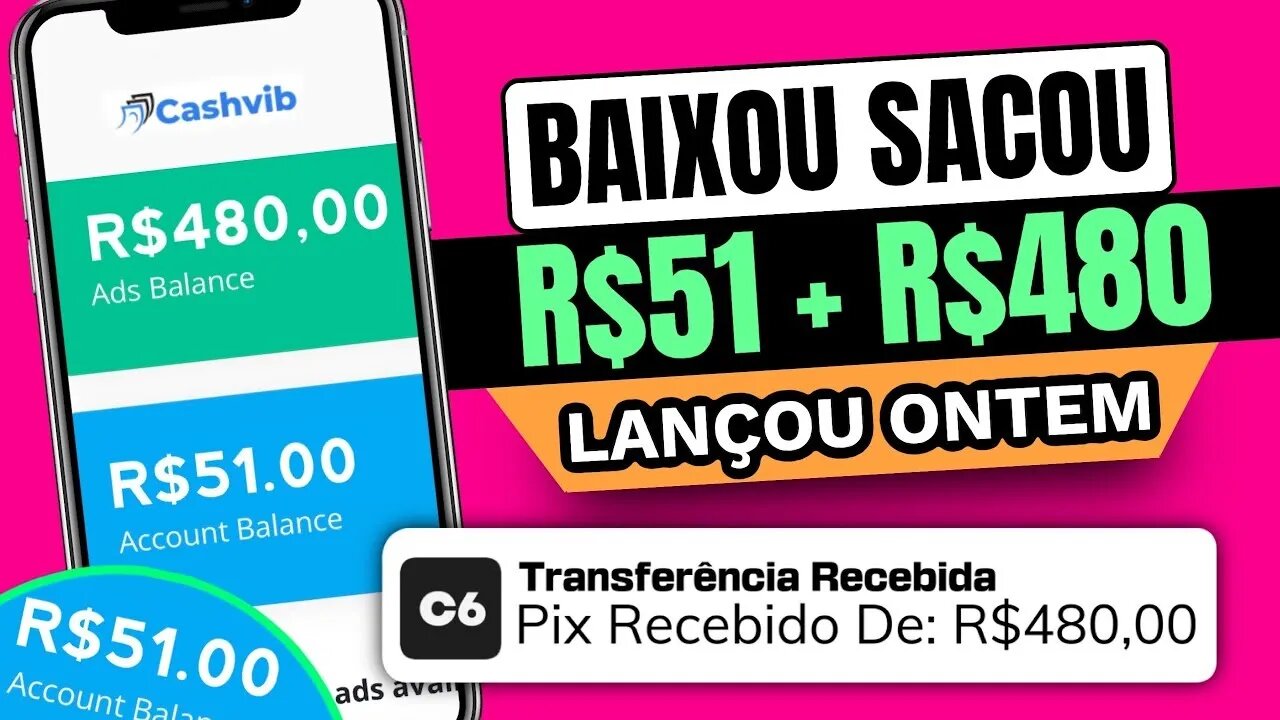 🔴URGENTE! SITE PAGANDO R$51 no CADASTRO + R$480 no PIX e JÁ PODE SACAR na HORA