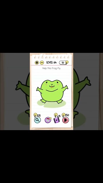 Brain Test Tricky Puzzles Level 64 Help this frog fly.