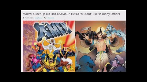 Advent Messenger: Marvel X-Men: Jesus isn’t a Saviour, He’s a “Mutant” like so many Others