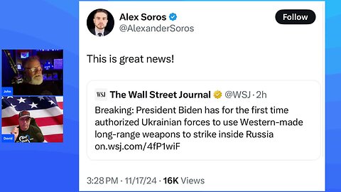 Soros Excited About Escalating in Ukraine