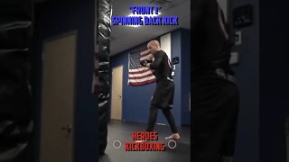 Heroes Training Center | Kickboxing & MMA "How To Throw A Front 1 & Spinning Back Kick" | #Shorts