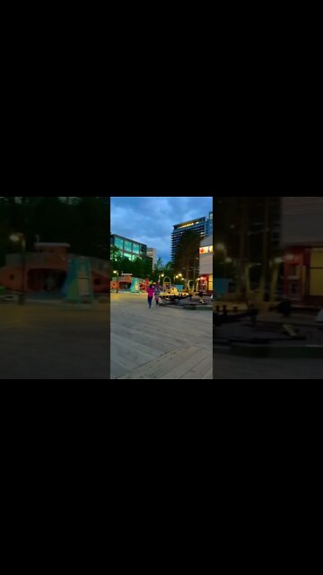 Downtown Halifax Boardwalk in the evening