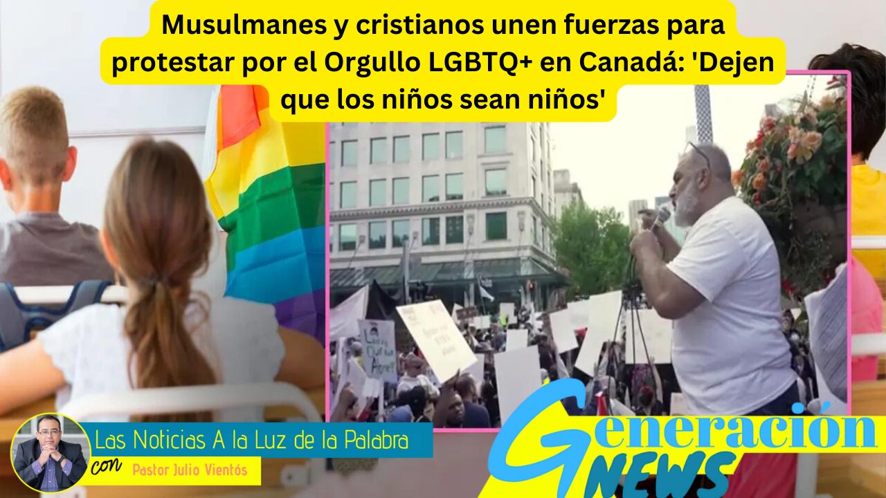 Musulmanes y cristianos unen fuerzas para protestar por el Orgullo LGBTQ+ en Canadá