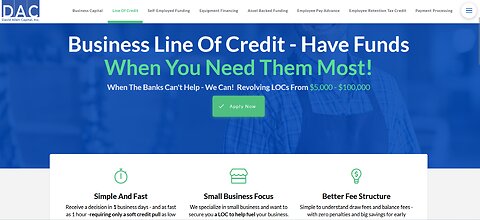 Get A Business LIne of Credit -- BEFORE YOU NEED IT! Your Rainy Day Fund