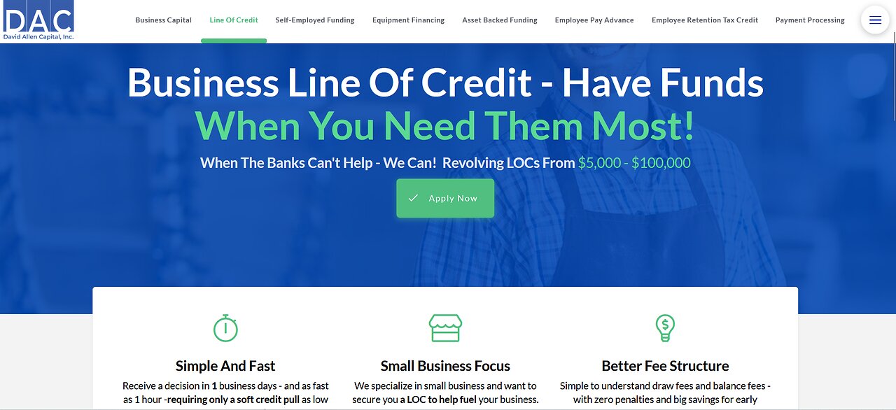 Get A Business LIne of Credit -- BEFORE YOU NEED IT! Your Rainy Day Fund