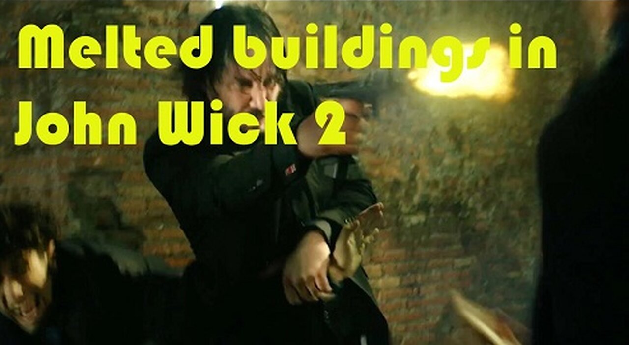 Melted building in John Wick 2
