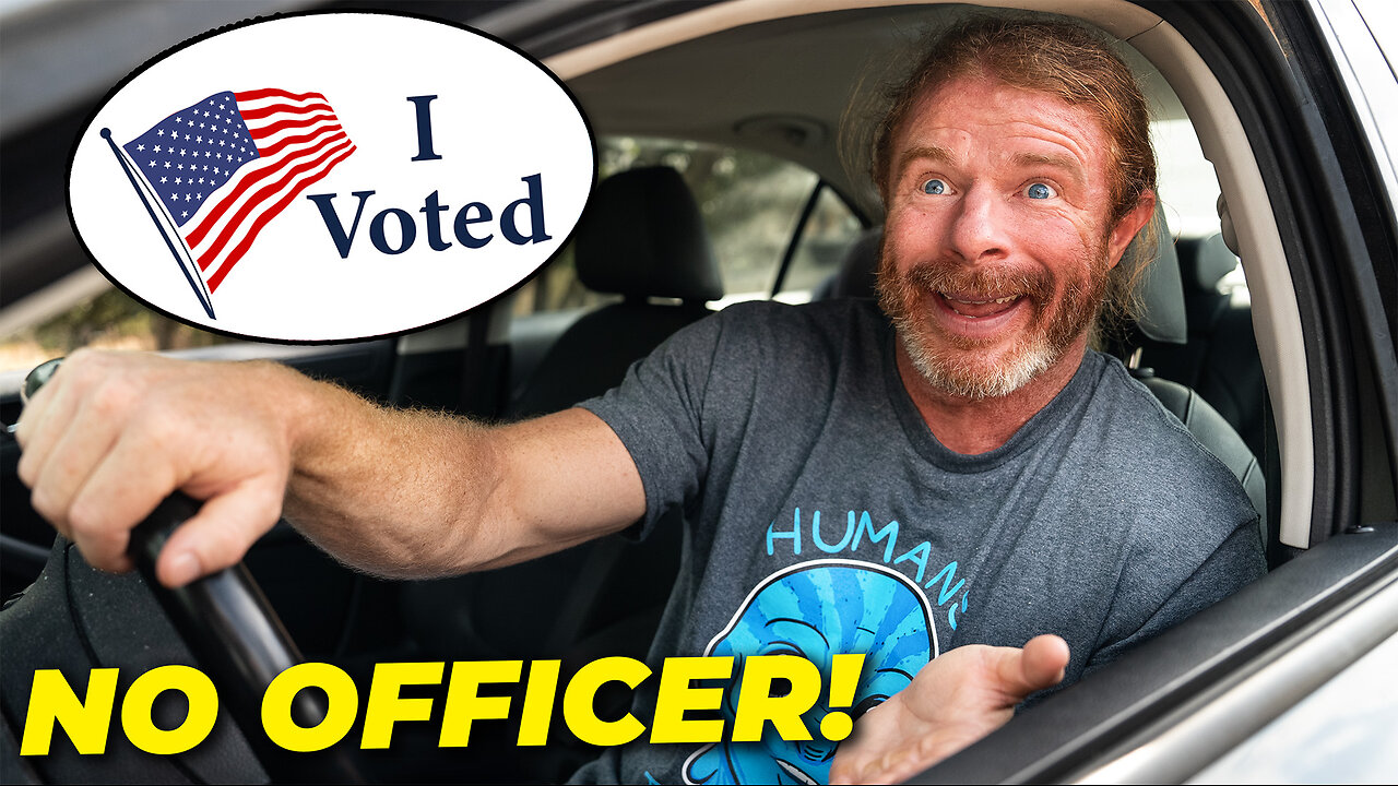 No ID Officer! I'm Voting Today