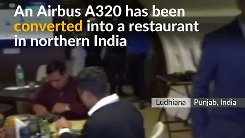 Aeroplane dining attracts foodies in northern India