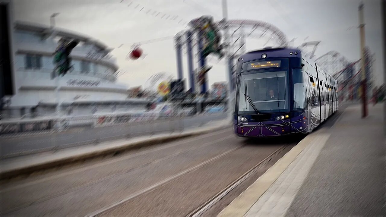 Blackpool Tram Ride Pleasure Beach to Norbreck Castle