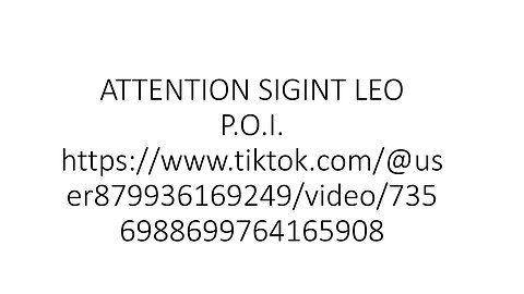 ATTENTION SIGINT L.E.O