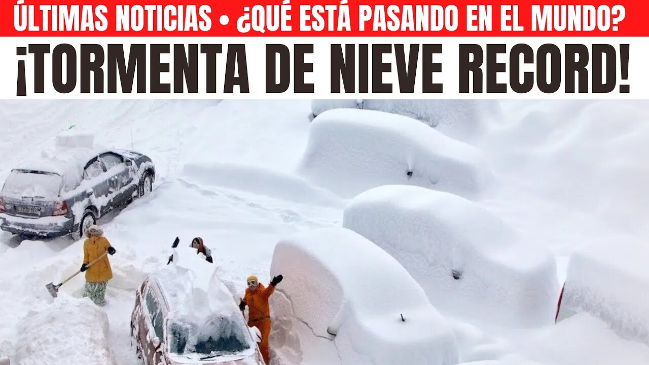 No lograron escapar! Una tormenta repentina de nieve batió récord dejando pánico y pérdidas humanas