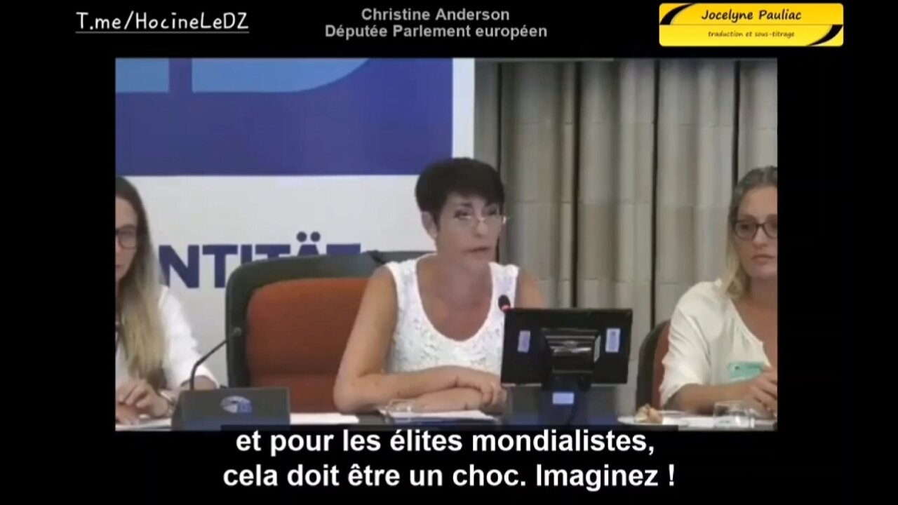 Christine Anderson s'exprime sur la "chose la plus stupide" que l'élite mondialiste ait jamais faite