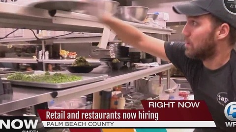 Retail and restaurants now hiring