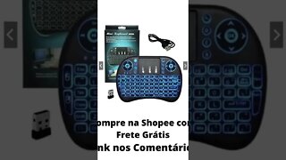 Mini Teclado Controle Sem Fio Wireless Iluminado #shorts