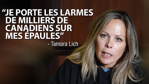 "JE PORTE LES LARMES DE MILLIERS DE CANADIENS SUR MES ÉPAULES" -Tamara Lich