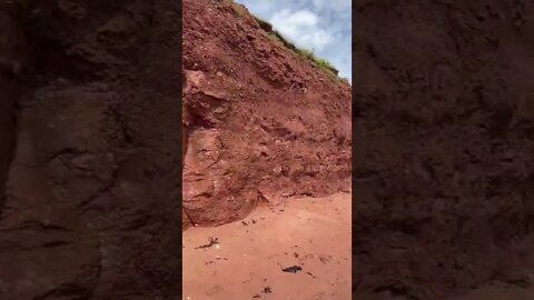 Tall cliffs on the beach
