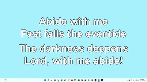 Abide with Me 1-8 Verses
