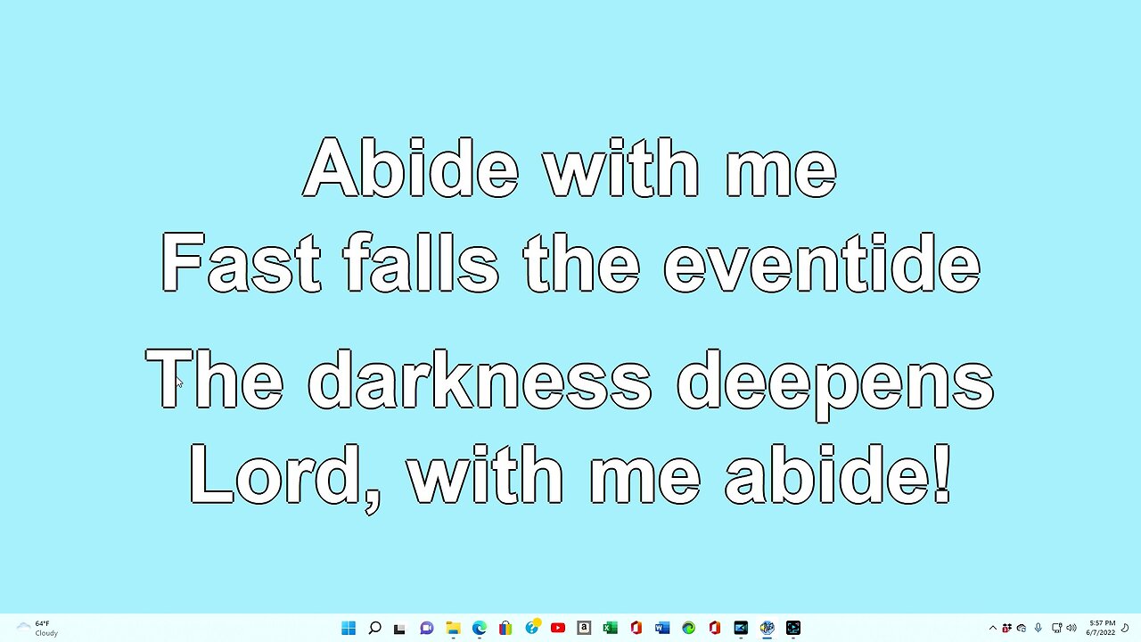Abide with Me 1-8 Verses