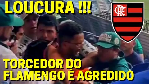 LOUCURA! TORCEDOR DO FLAMENGO É AGREDIDOS POR TORCEDORES DO PALMEIRAS