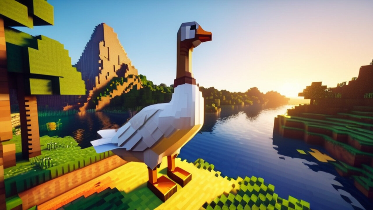 Minecraft | How To Make A Goose