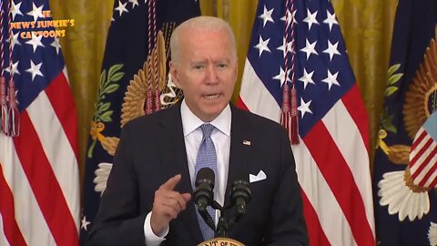 Biden saw the word "billions" on teleprompter and admitted that vaccine was developed by Rep admin.