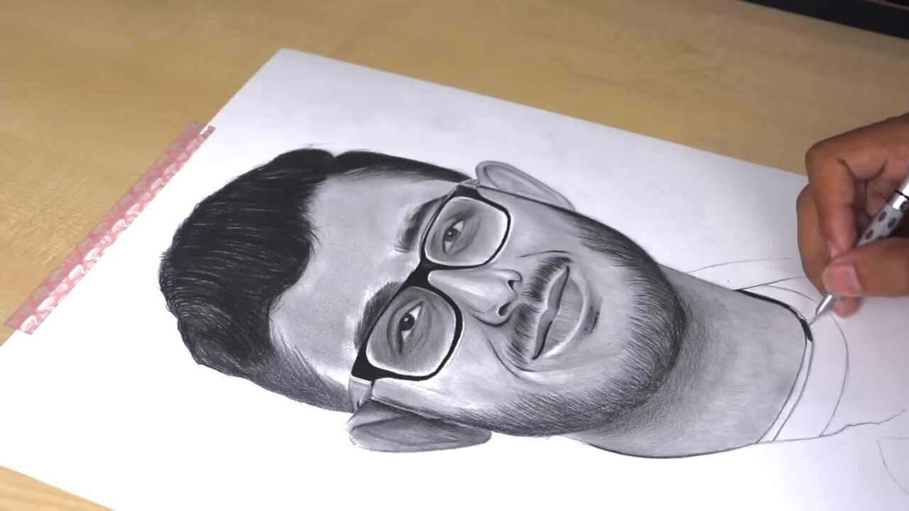 Drawing @CarryMinati 😍 ( Timelapse Video )