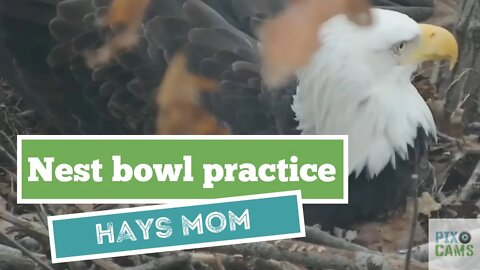 Hays Eagles Mom nest bowl practice 112521 701AM