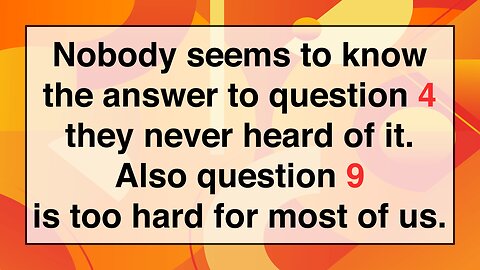 General Knowledge Quiz