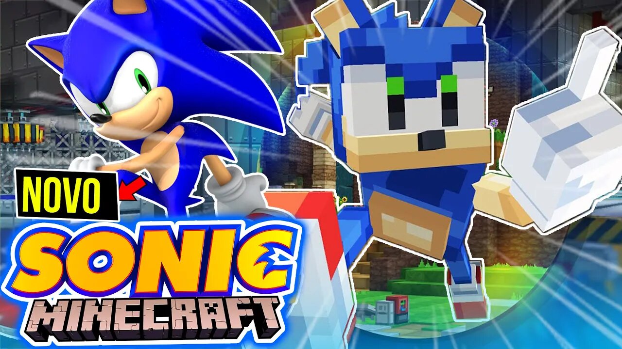 NOVO Sonic no MINECRAFT de GRAÇA e seus REFERENCIAS ESCONDIDOS