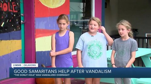 Good samaritans help after vandalism