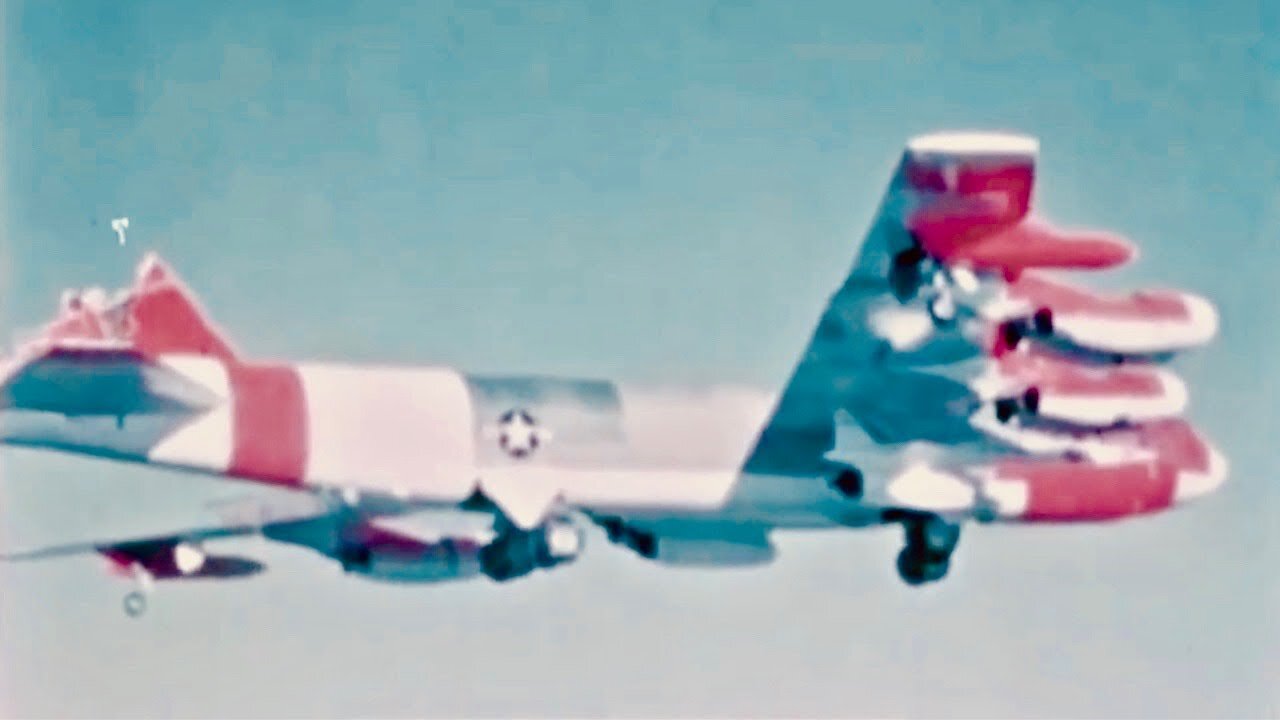 B-52 Emergency Landing - Flying Without A Tail Fin - 1964 Air Force Education Film