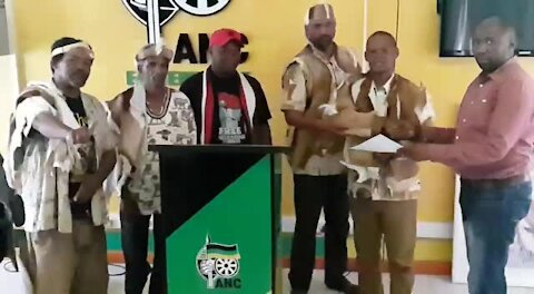 Khoisan activist sleeps in coffin to highlight gang killings in PE (iQF)