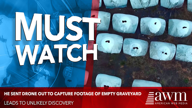 He Sent Drone Out To Capture Footage Of Empty Graveyard, Leads To Unlikely Discovery