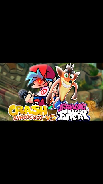 CRASH salvou FRIDAY NIGHT FUNKIN | vs Crash Bandicoot #shorts
