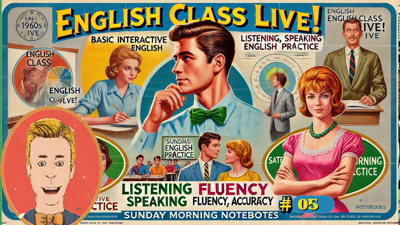 LIVE! Basic English Class Practice Basic English listening speaking fluency # 05