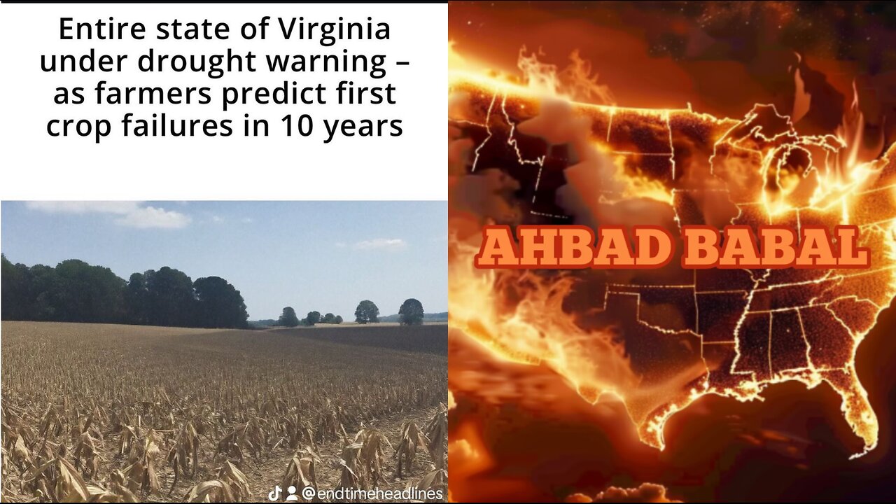 Entire state of Virginia under drought warning ⚠️/ FAMINE