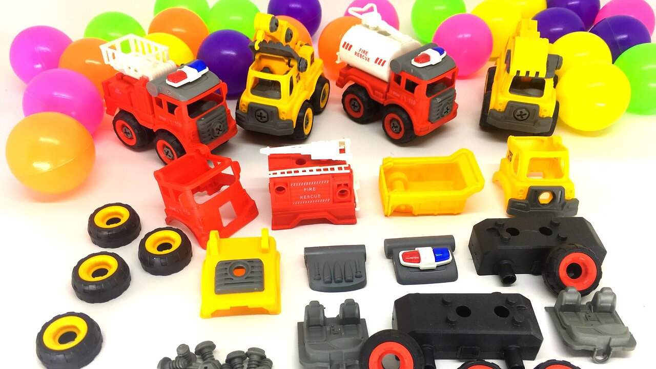 Finding and Assembling Sand Trucks and Fire Trucks