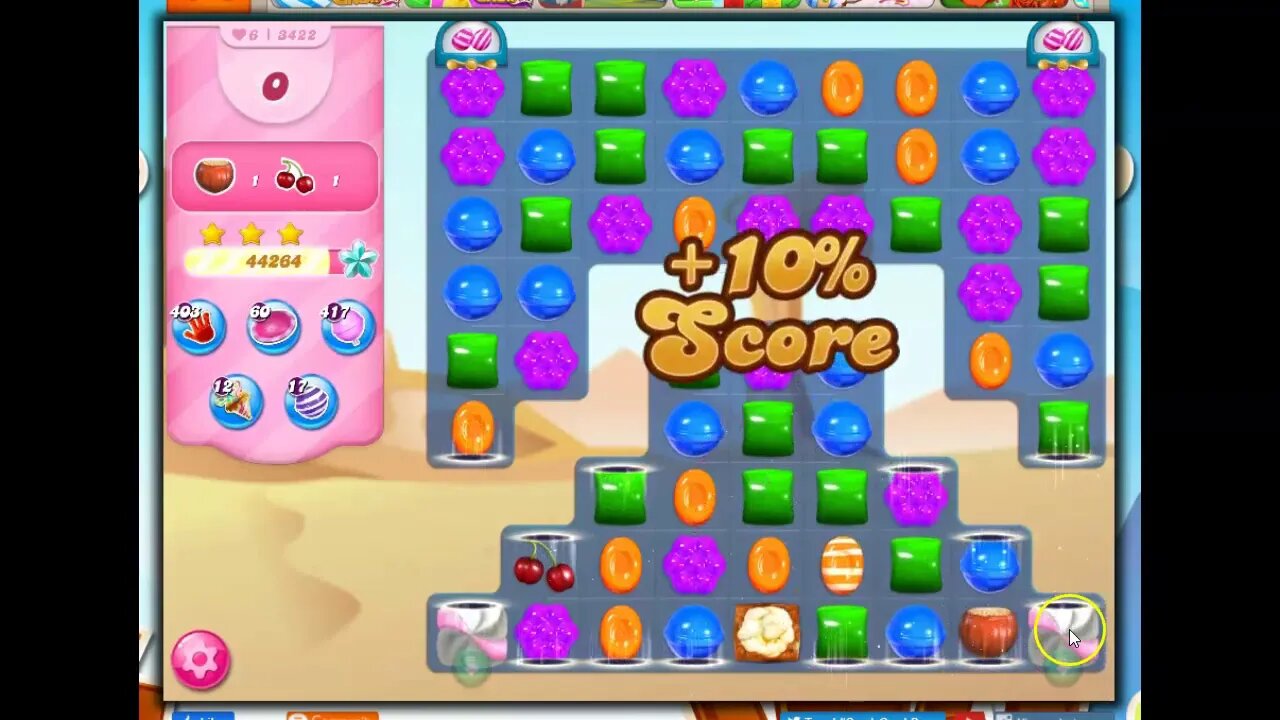 Candy Crush Level 3422 Talkthrough, 28 Moves 0 Boosters