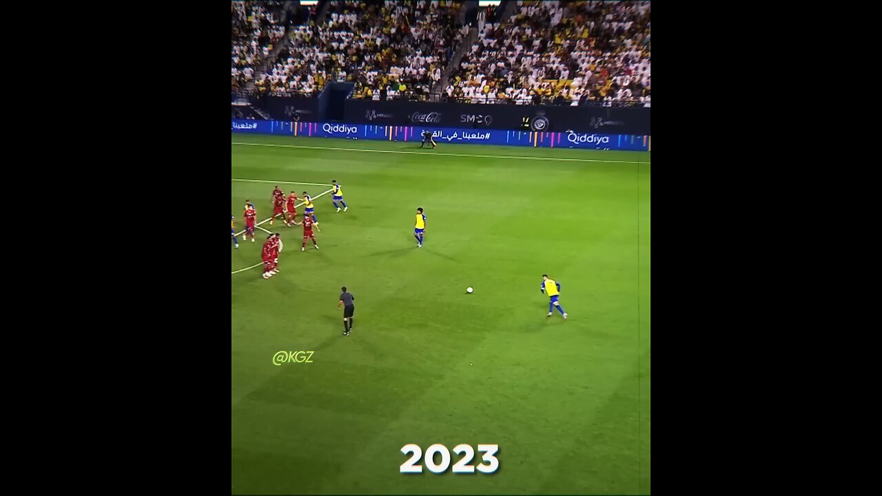 Cristiano Ronaldo free-kick evolution (2007-2023) 🐐⚽#Cr7#Goat#football#short#👑👑