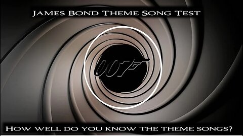 James Bond Theme Song Musical Test