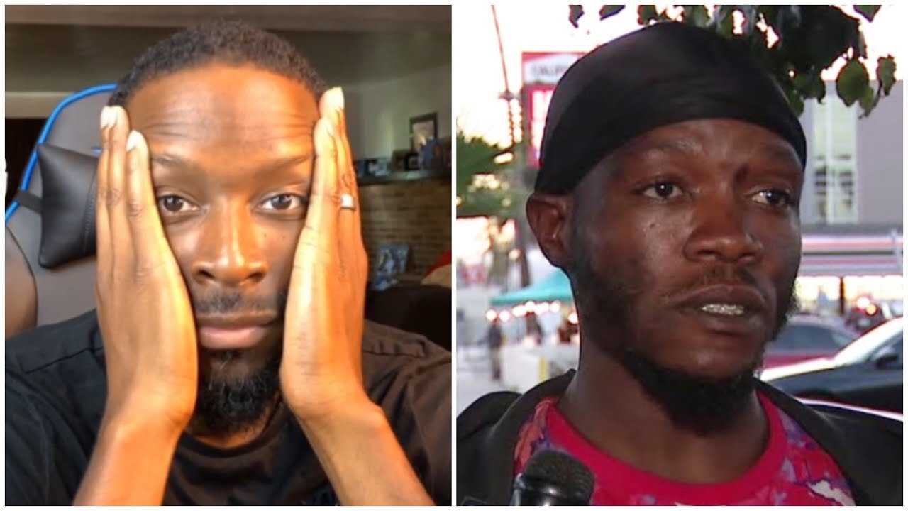 Homeless BLACK Man Builds House on Hollywood BLVD