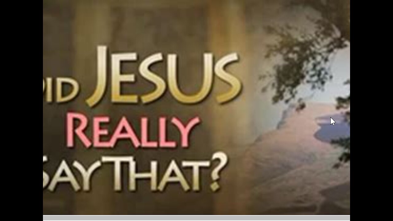 (TruthUnedited) Why did Jesus say that?