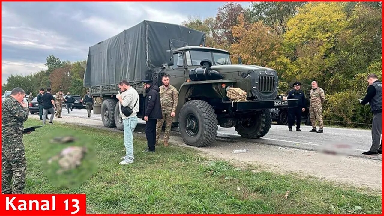 Russian guard’s Ural vehicle was shelled in Chechnya