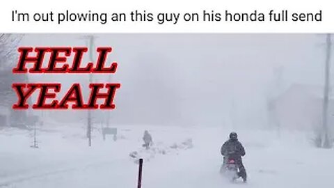 My Picture Got Taken And Posted To Facebook On The Honda Navi In A Snow Storm Hold On