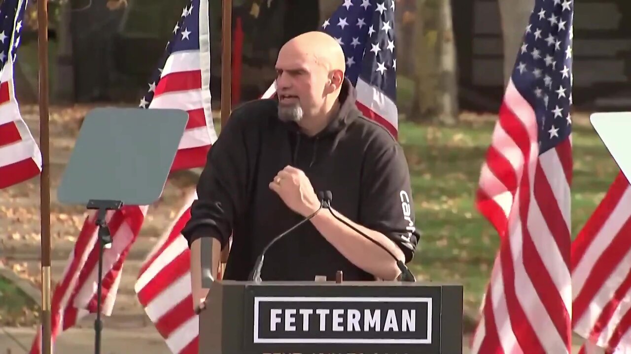 Barack Obama & Joe Biden rally for John Fetterman as his campaign Self-Destructs & his Flags Fall