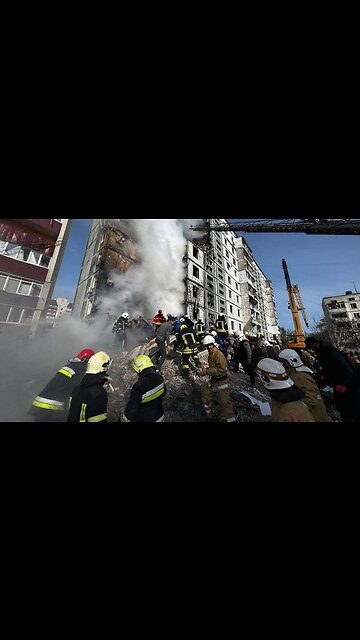 A wave of Russian air strikes on cities across Ukraine, including Kyiv, has left at least 19 people dead. - Russian missile strikes civilian apartment building